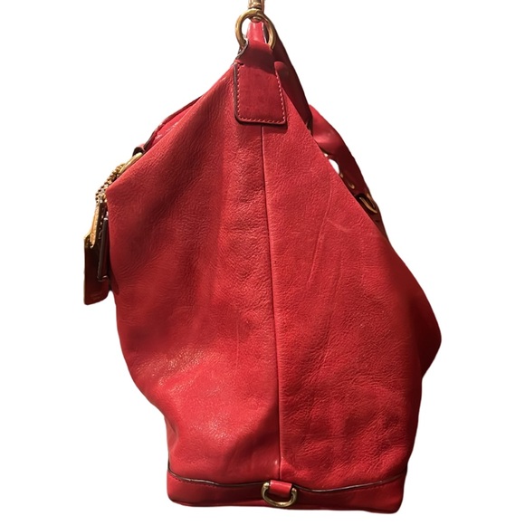 Coach Vintage Madison Sabrina Satchel Deep Pink Red Handbag Shoulder Bag Purse - Picture 5 of 14
